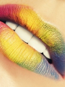 Rainbow Lips wallpaper 132x176