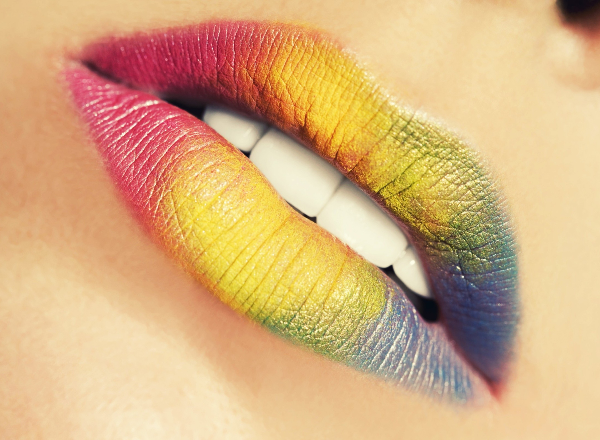 Обои Rainbow Lips 1920x1408