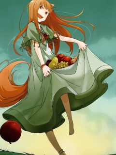 Spice and Wolf wallpaper 240x320