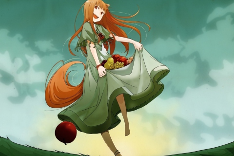 Screenshot №1 pro téma Spice and Wolf 480x320