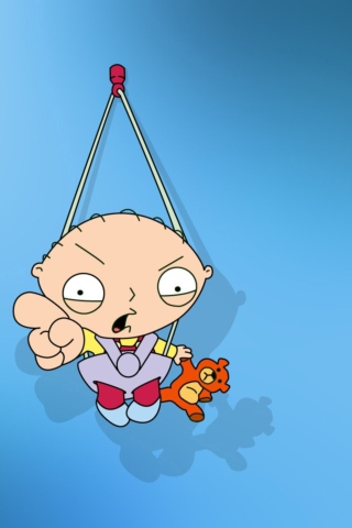 Funny Stewie From Family Guy wallpaper 320x480