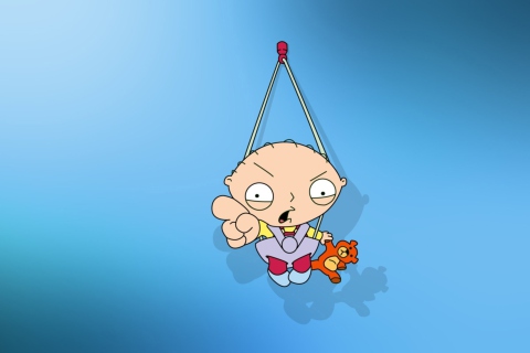Funny Stewie From Family Guy wallpaper 480x320