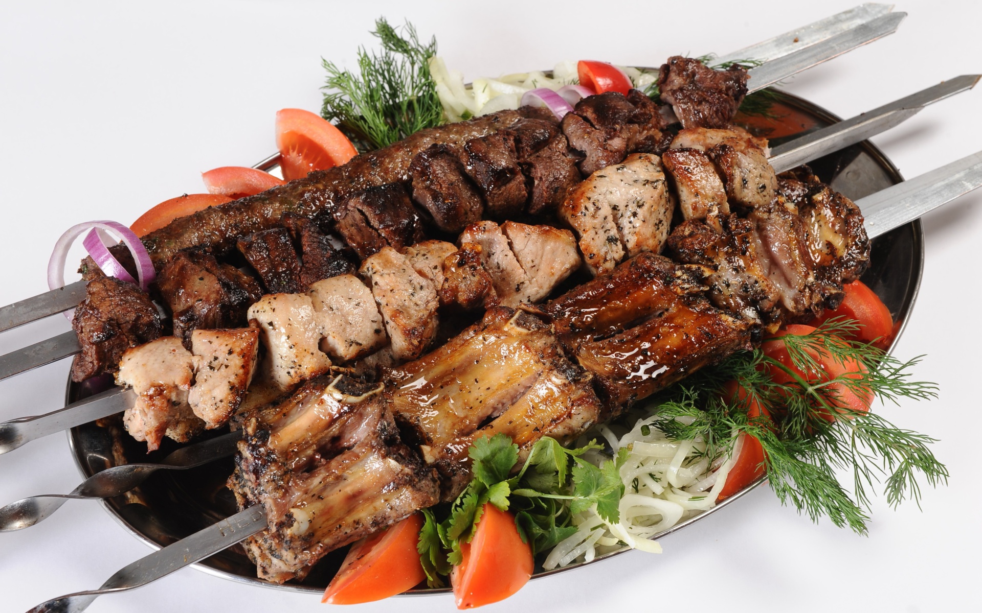 Georgian barbecue shashlik wallpaper 1920x1200