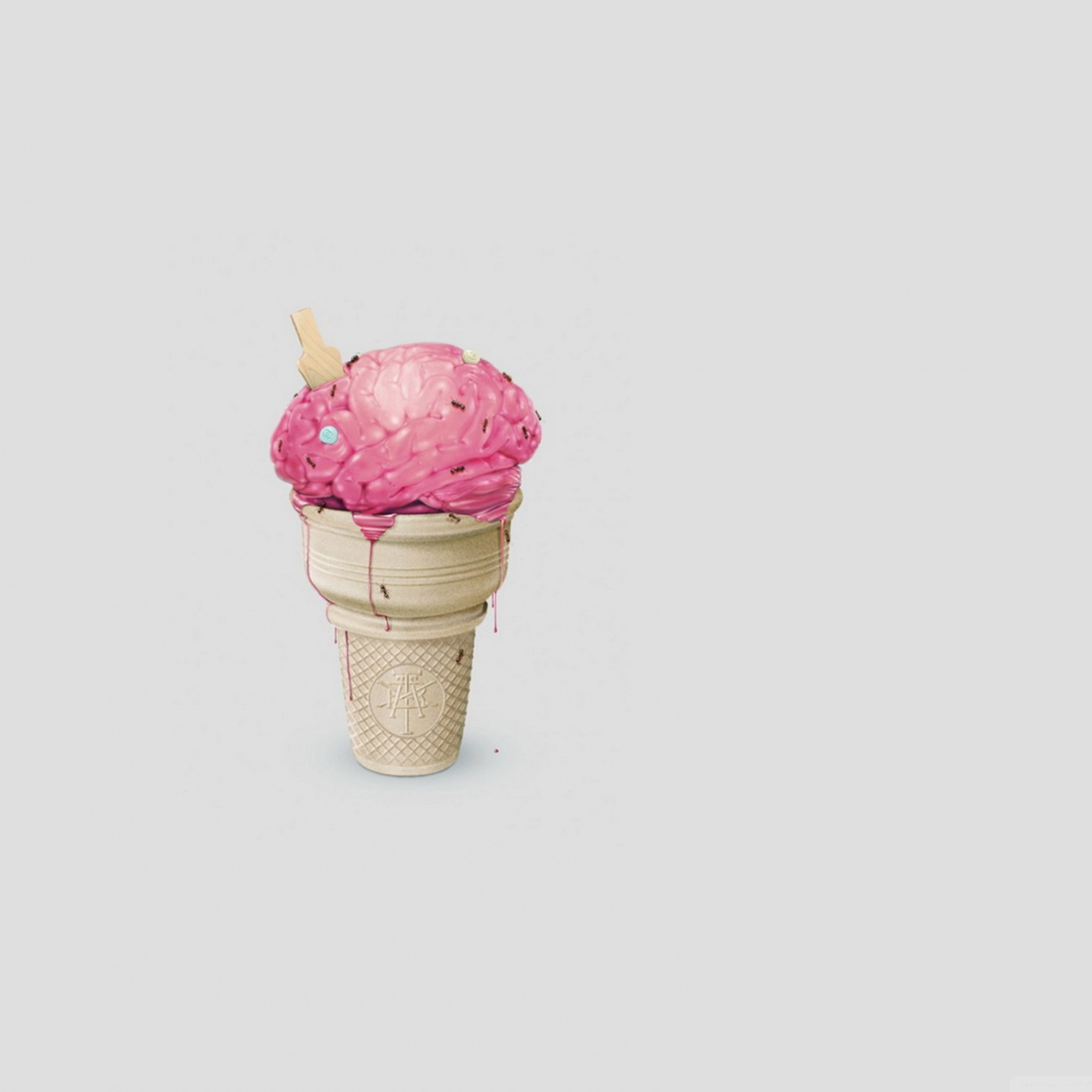 Das Brain Ice Cream Wallpaper 2048x2048