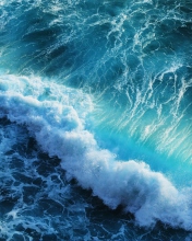 Das Fantastic Waves Wallpaper 176x220