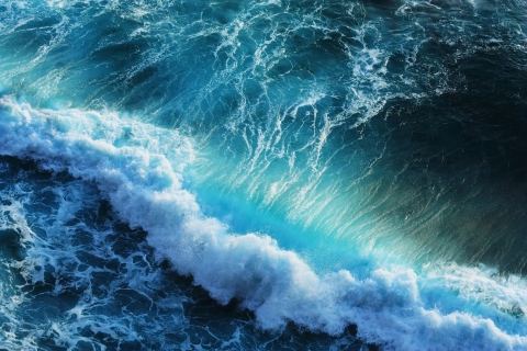 Das Fantastic Waves Wallpaper 480x320