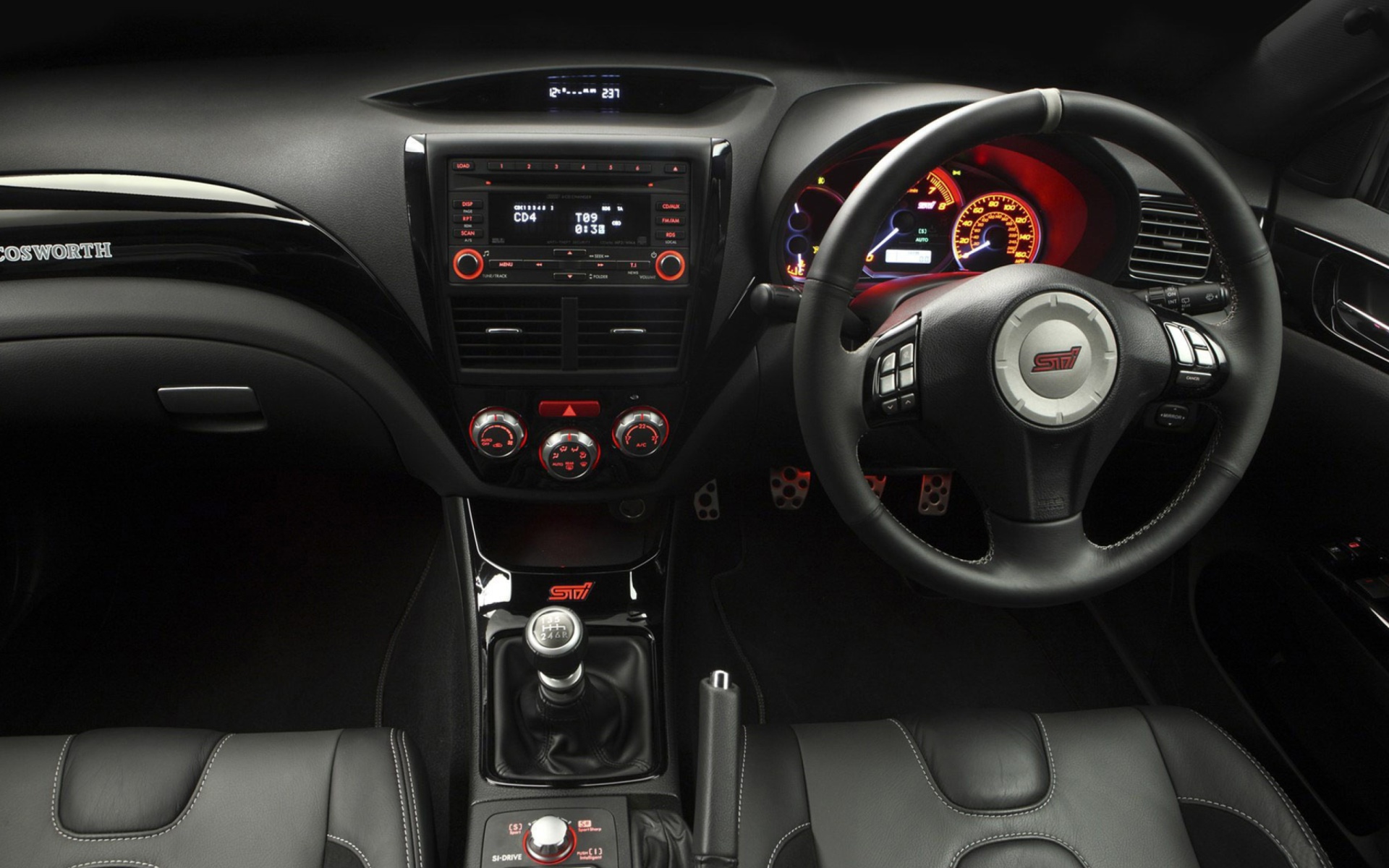 Fondo de pantalla Impreza STI Interior 1920x1200