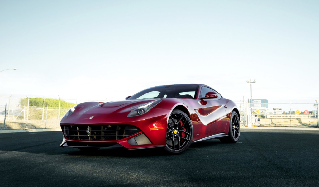 Ferrari F12 Red wallpaper 1024x600