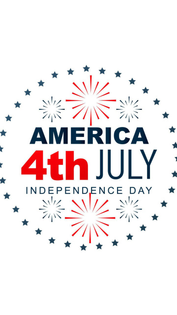 Fondo de pantalla Happy independence day USA 360x640