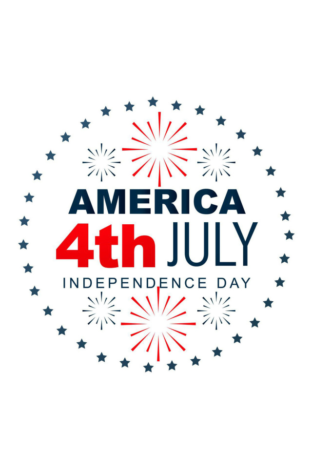 Fondo de pantalla Happy independence day USA 640x960
