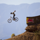 Das Red Bull Extreme Bicyclist Wallpaper 128x128