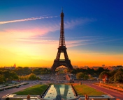 Sfondi Paris Sunset 176x144