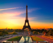 Das Paris Sunset Wallpaper 220x176