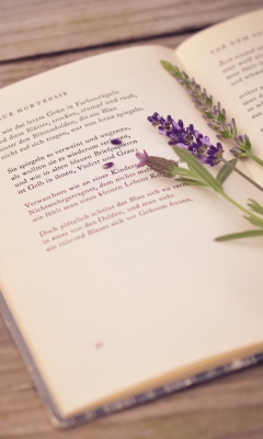 Poetry And Lavender wallpaper 240x400