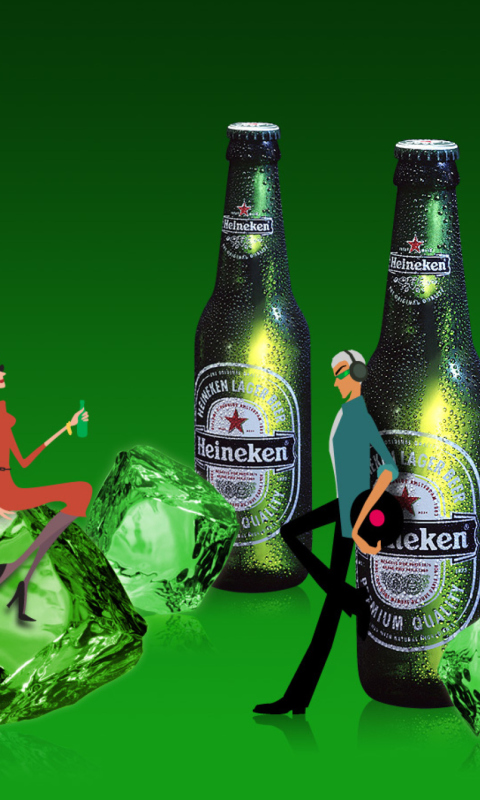 Fondo de pantalla Heineken 480x800