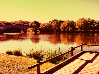 Lake In France wallpaper 320x240