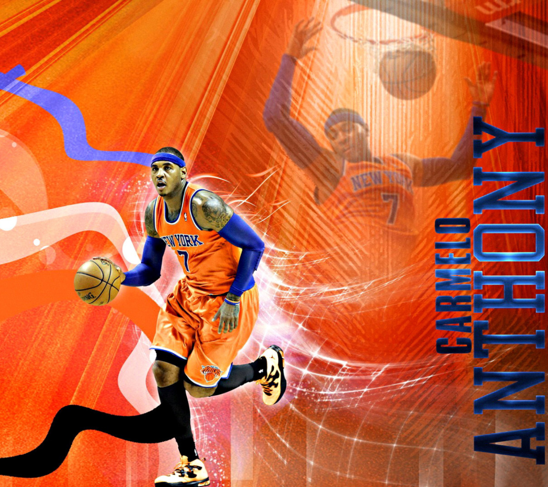 Das Carmelo Anthony NBA Player Wallpaper 1080x960