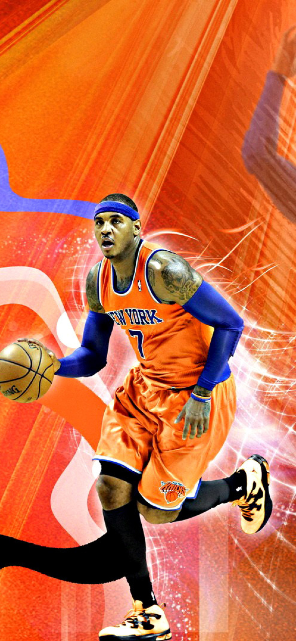 Carmelo Anthony NBA Player wallpaper 1170x2532