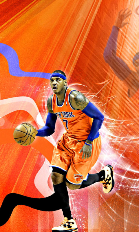 Sfondi Carmelo Anthony NBA Player 480x800