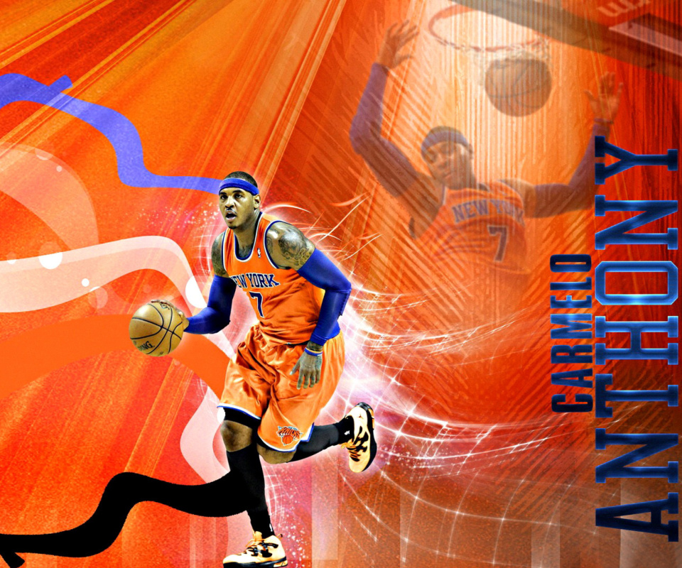 Das Carmelo Anthony NBA Player Wallpaper 960x800