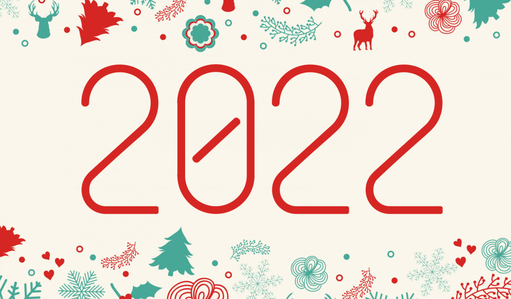 Das Happy New Year 2022 Quote HD Wallpaper 1024x600