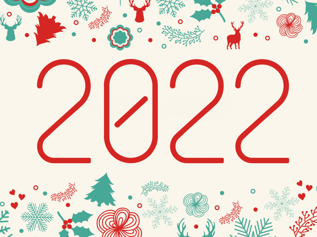 Das Happy New Year 2022 Quote HD Wallpaper 1024x768