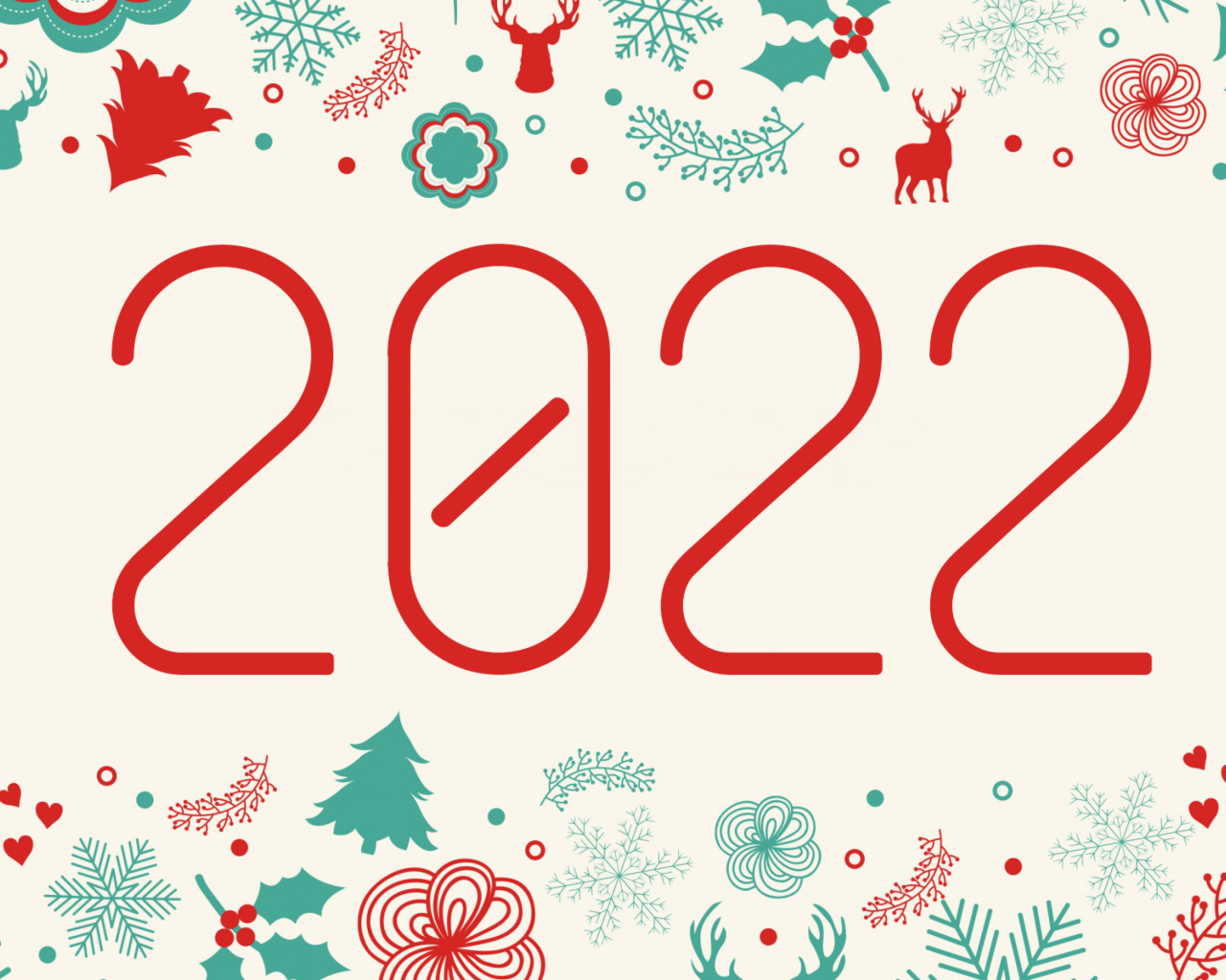 Sfondi Happy New Year 2022 Quote HD 1280x1024