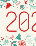 Fondo de pantalla Happy New Year 2022 Quote HD 128x160