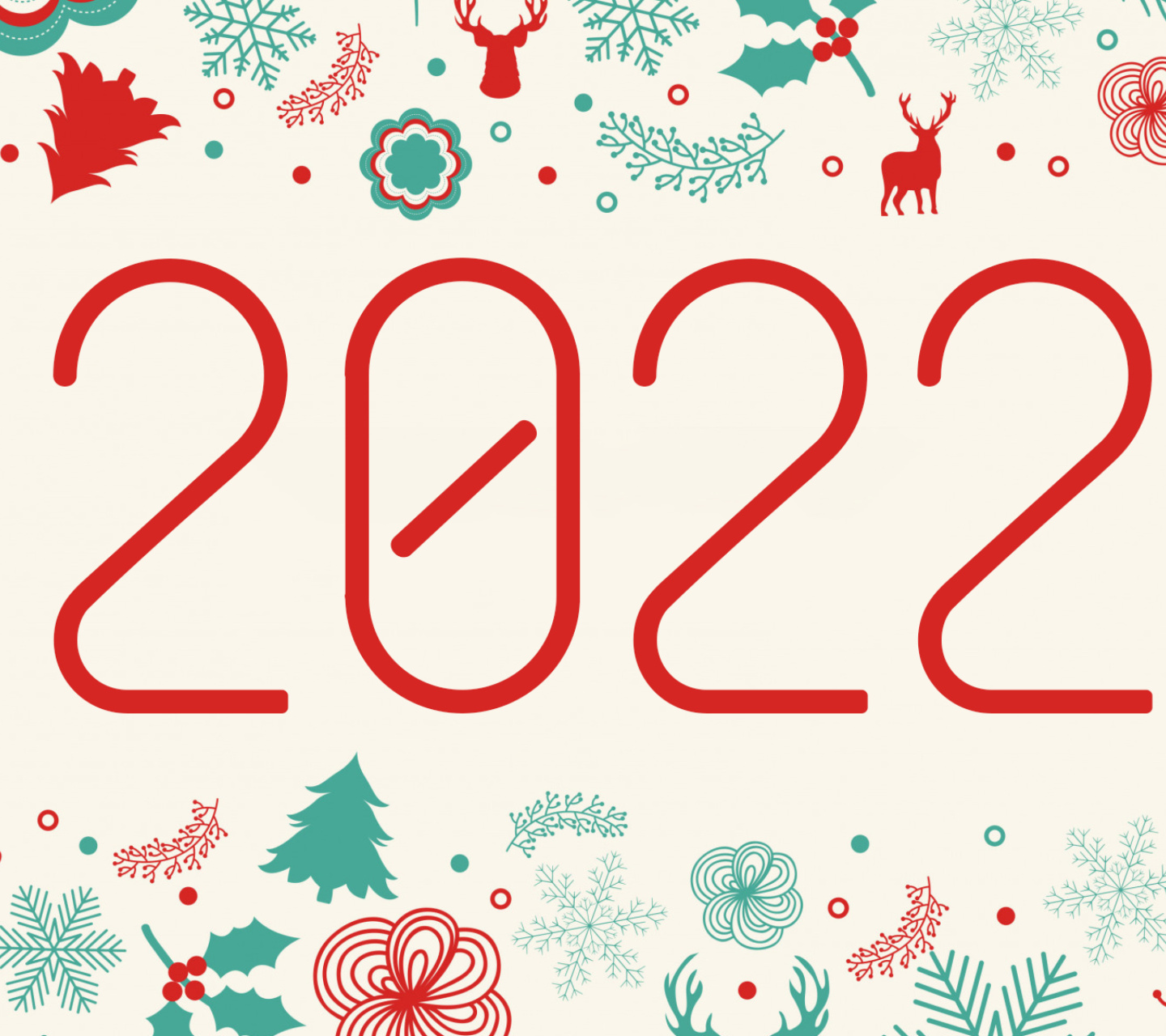 Fondo de pantalla Happy New Year 2022 Quote HD 1440x1280