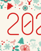 Fondo de pantalla Happy New Year 2022 Quote HD 176x220