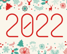 Обои Happy New Year 2022 Quote HD 220x176