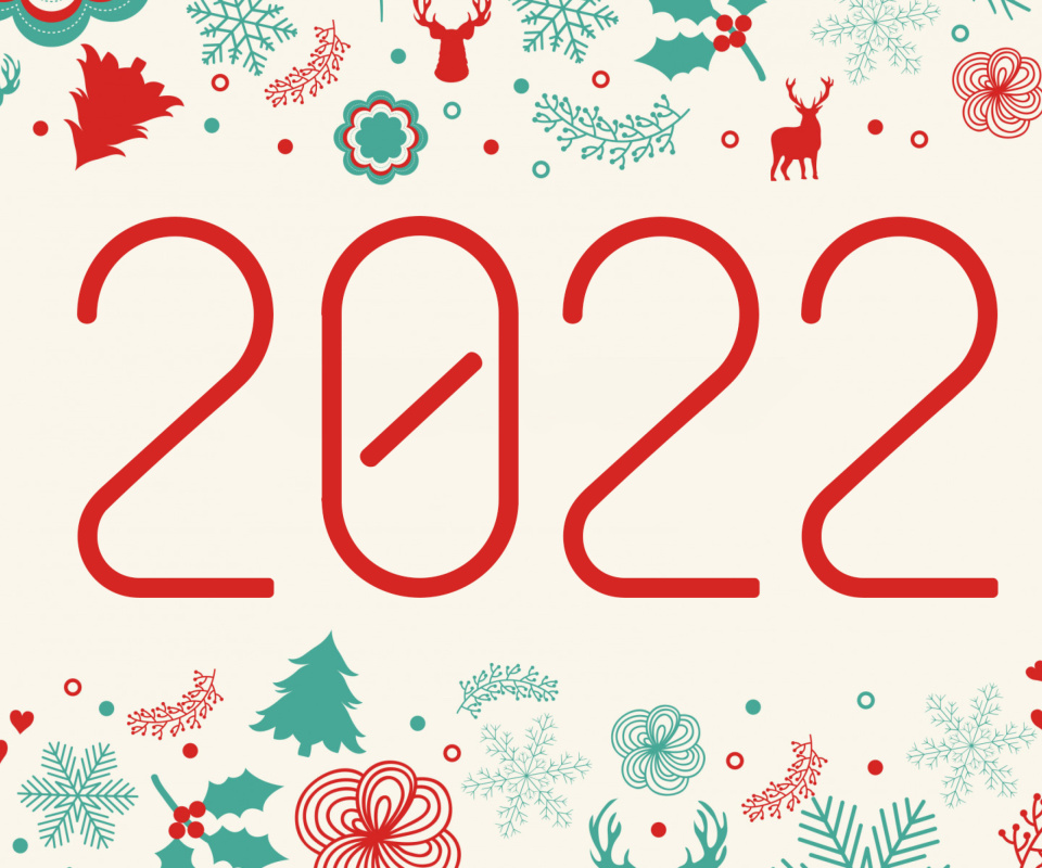 Fondo de pantalla Happy New Year 2022 Quote HD 960x800