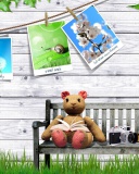 Clipart with Photos wallpaper 128x160