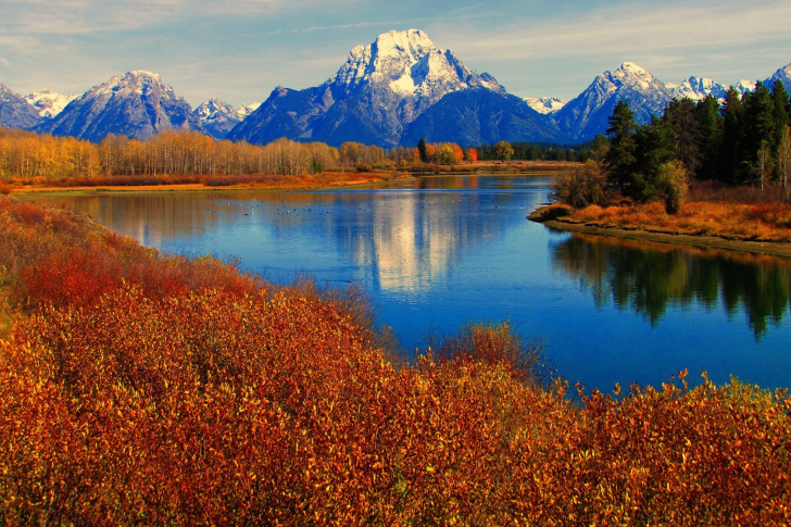 Fondo de pantalla Autumn Landscape in Wisconsin