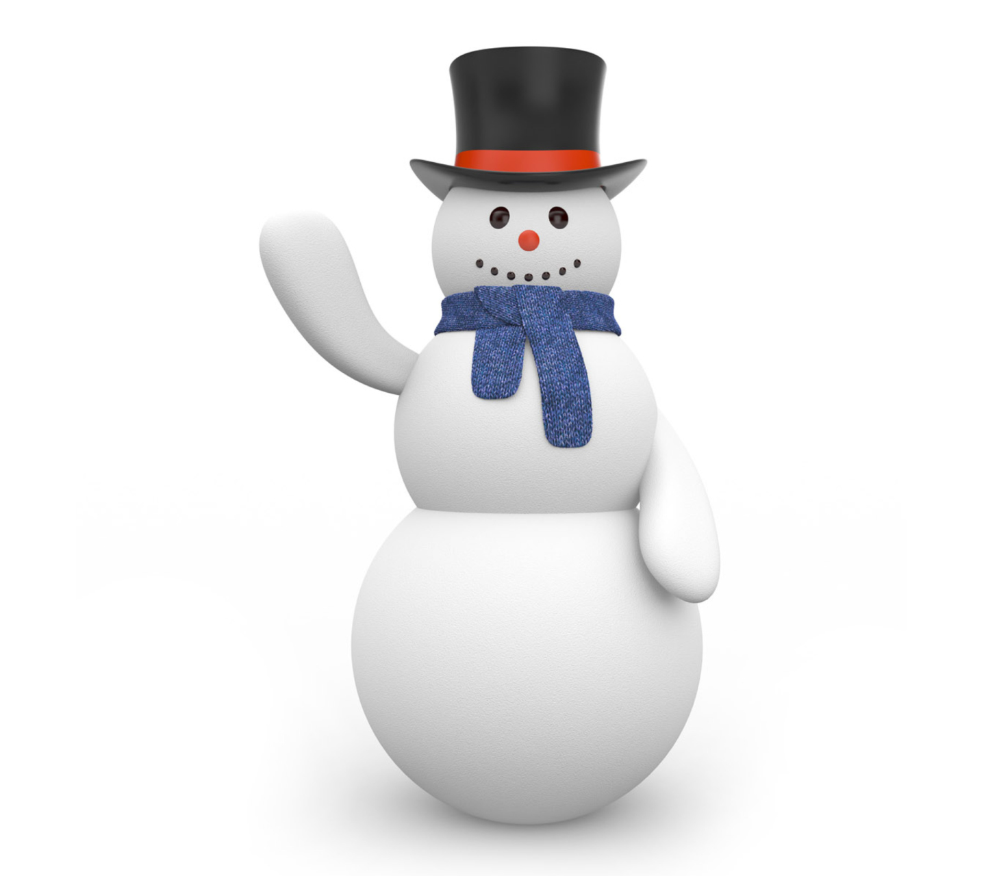 Snowman In Black Hat wallpaper 1440x1280