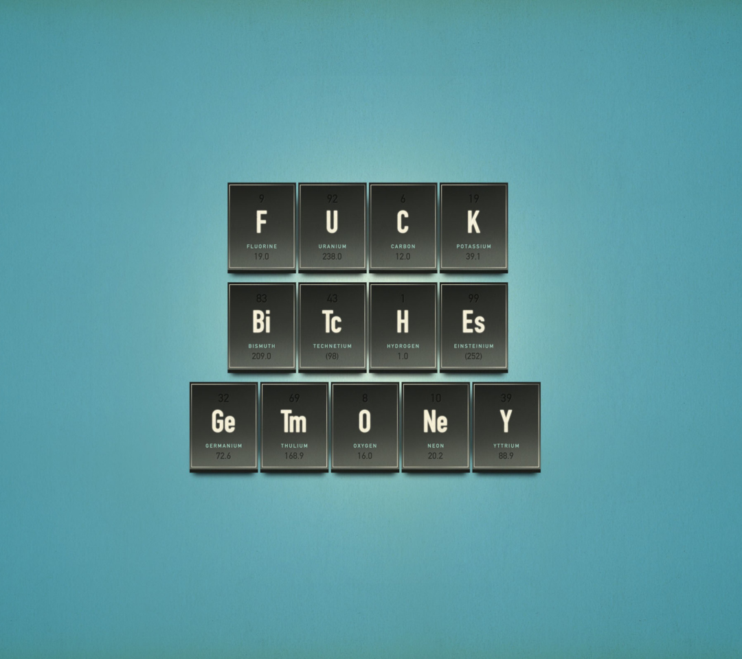 Funny Chemistry Periodic Table wallpaper 1080x960