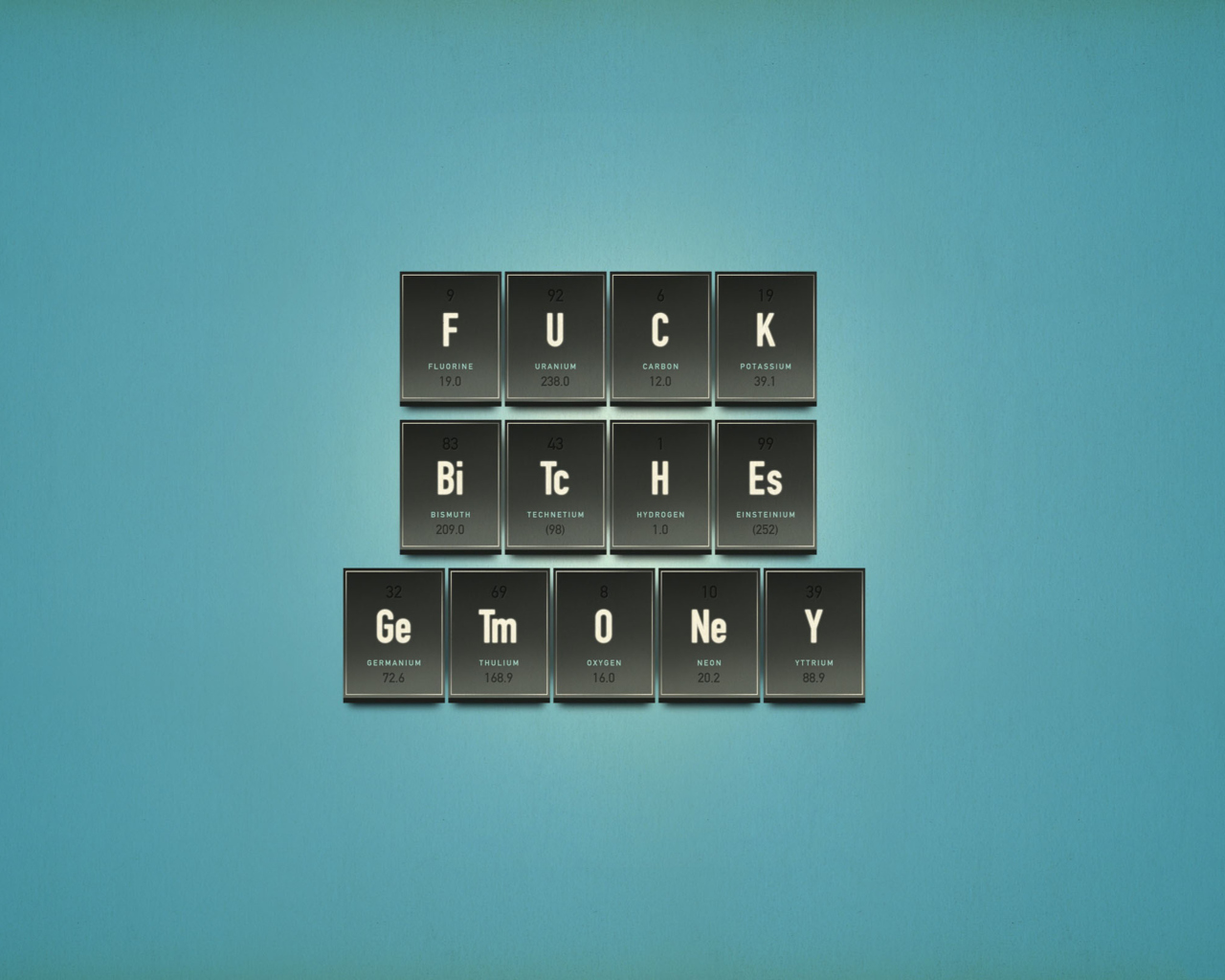Funny Chemistry Periodic Table screenshot #1 1280x1024