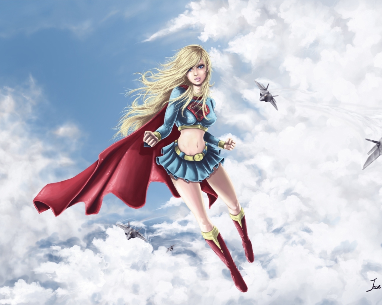 Supergirl Superhero wallpaper 1280x1024
