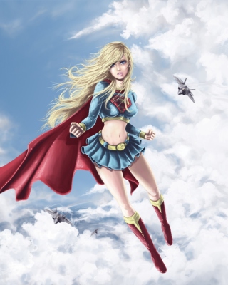 Kostenloses Supergirl Superhero Wallpaper für Nokia 5800 Navigation Edition