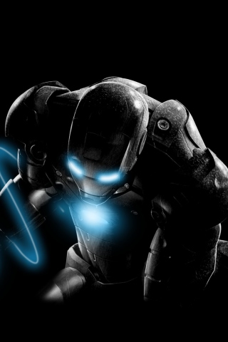 Mysterious Iron Man wallpaper 320x480