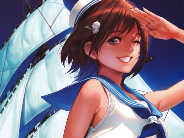 Das Sailor Girl Wallpaper 640x480