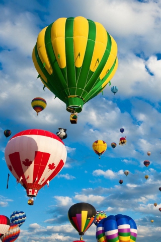 Das Hot Air Balloons Wallpaper 320x480