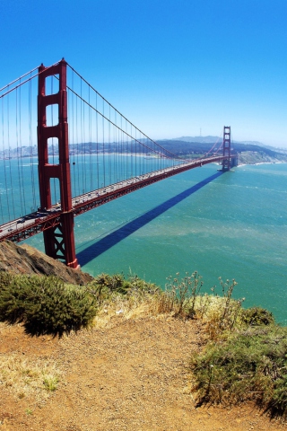 Das Golden Gate Bridge Wallpaper 320x480