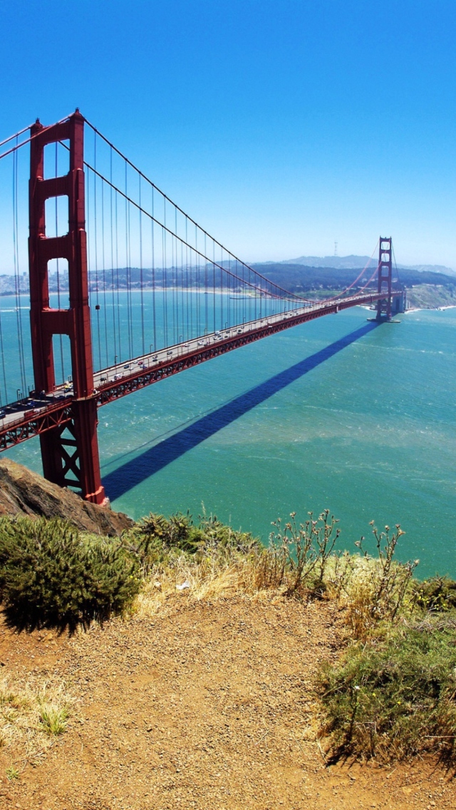 Das Golden Gate Bridge Wallpaper 640x1136