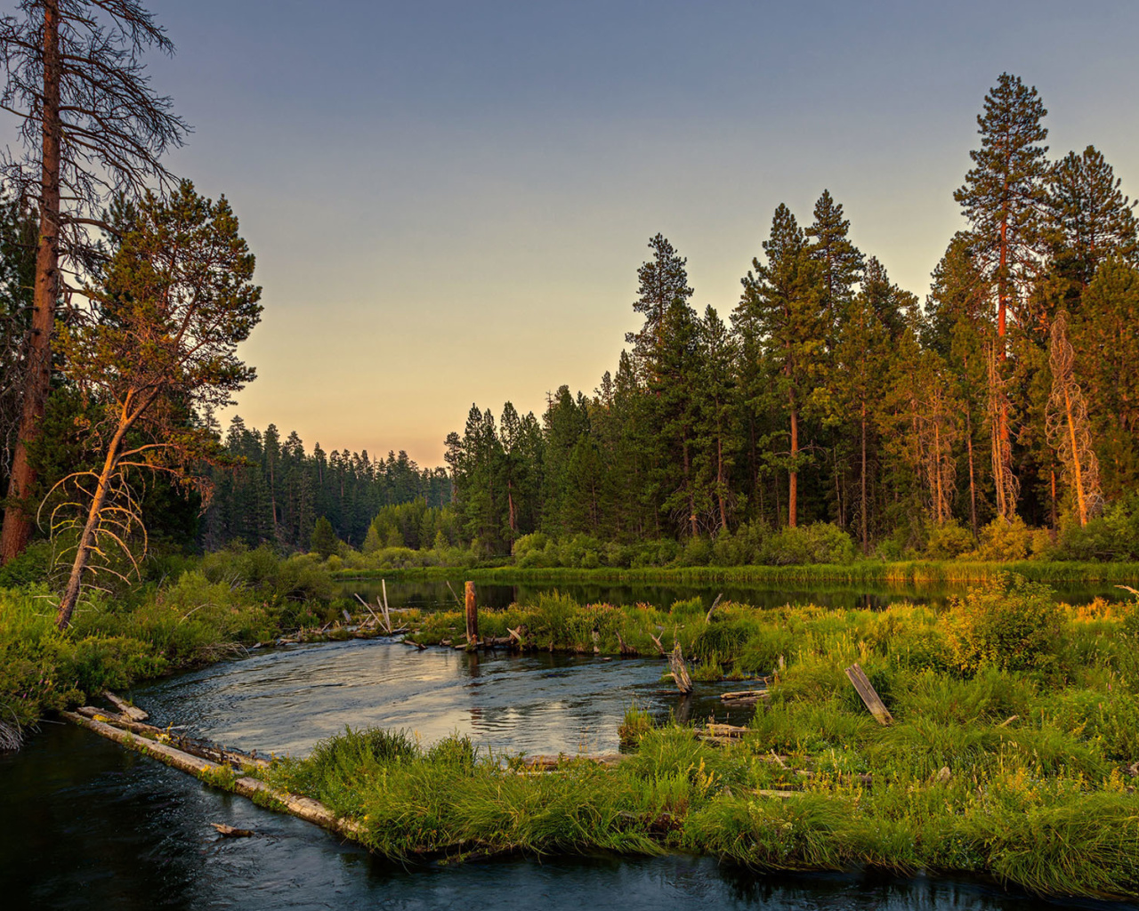 Russian Rural Landscape wallpaper 1280x1024