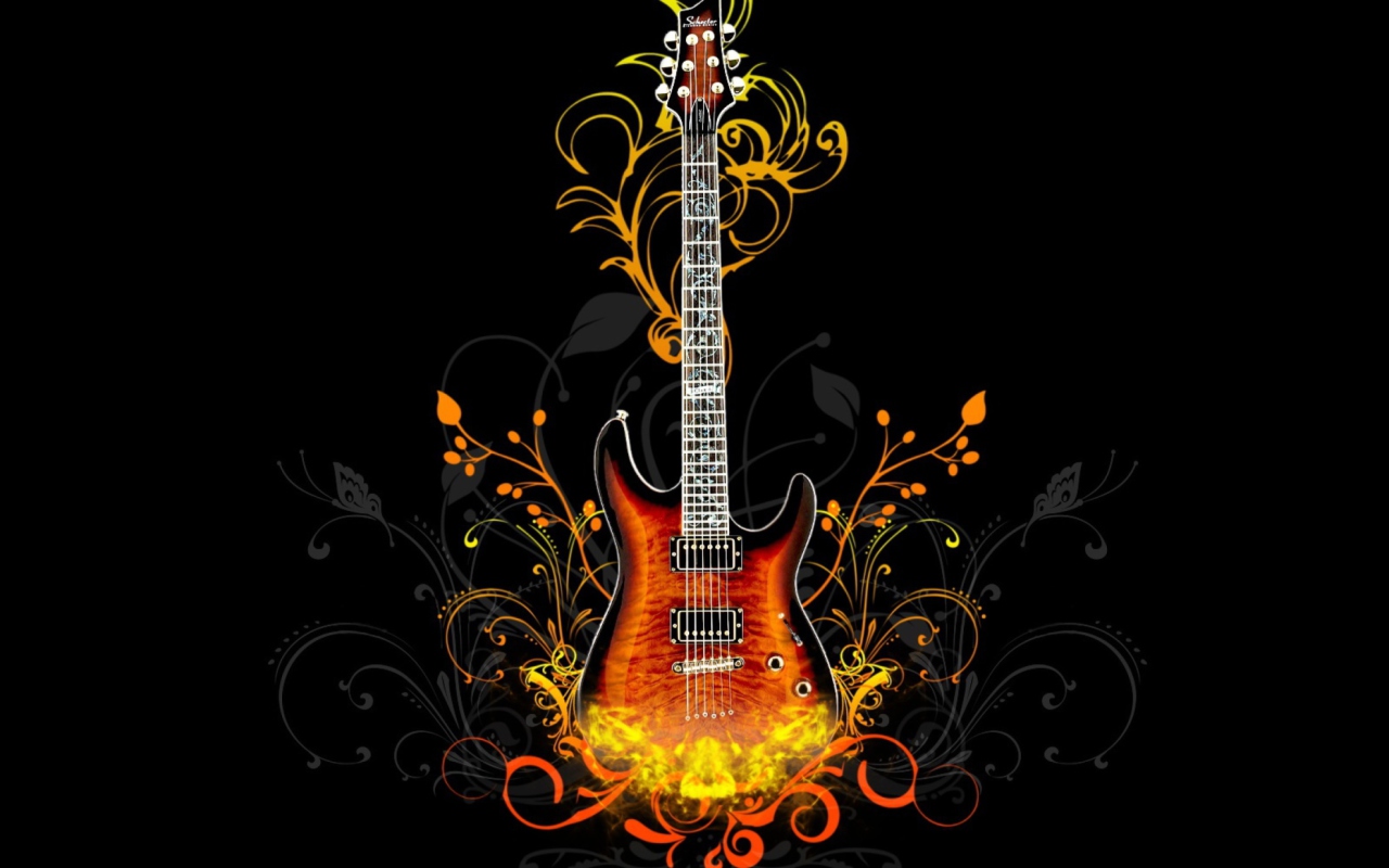 Guitar Abstract wallpaper 1280x800