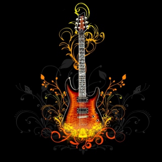 Kostenloses Guitar Abstract Wallpaper für iPad Air