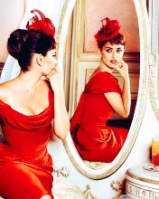 Fondo de pantalla Penelope Cruz In Little Red Dress 176x220