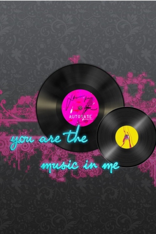 Das You Are The Music In Me Wallpaper 320x480
