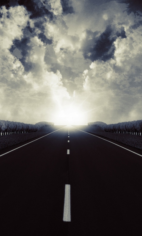 Das Road To Sun Wallpaper 480x800